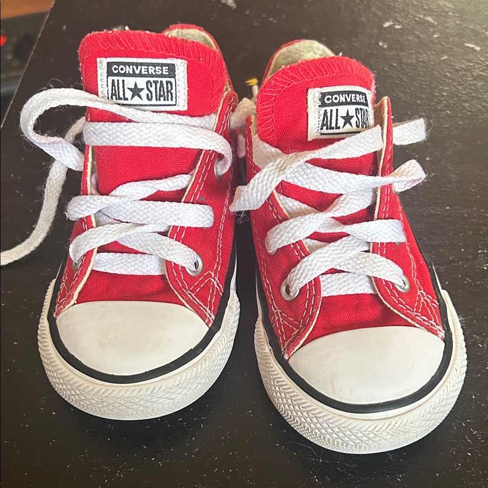Converse Kids Red All Star Sneakers